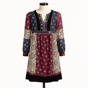 Maeve for Anthropologie Quartier Latin Dress Size XS Patchwork Boho
